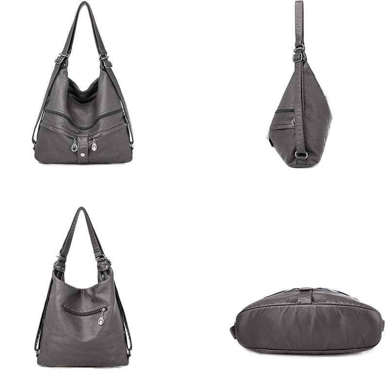 Leather Shoulder Purse Handbag for Women 83006