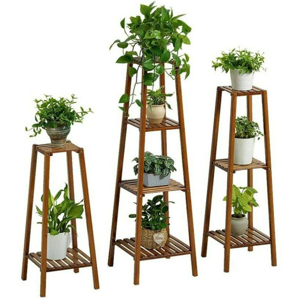 Solid Wood Plant Pot Stand for Indoor and Outdoor SKU 35011