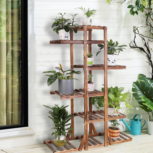 Solid Wood Plant Pot Stand for Indoor and Outdoor SKU 35017