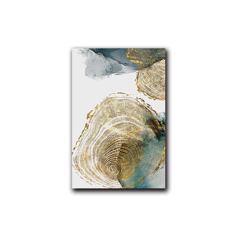 Trunk and Leaf Art Print on Canvas