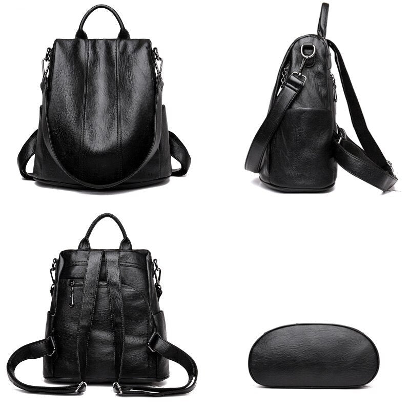 Cute Bookbag Leather Backpack Purse for Women 82037