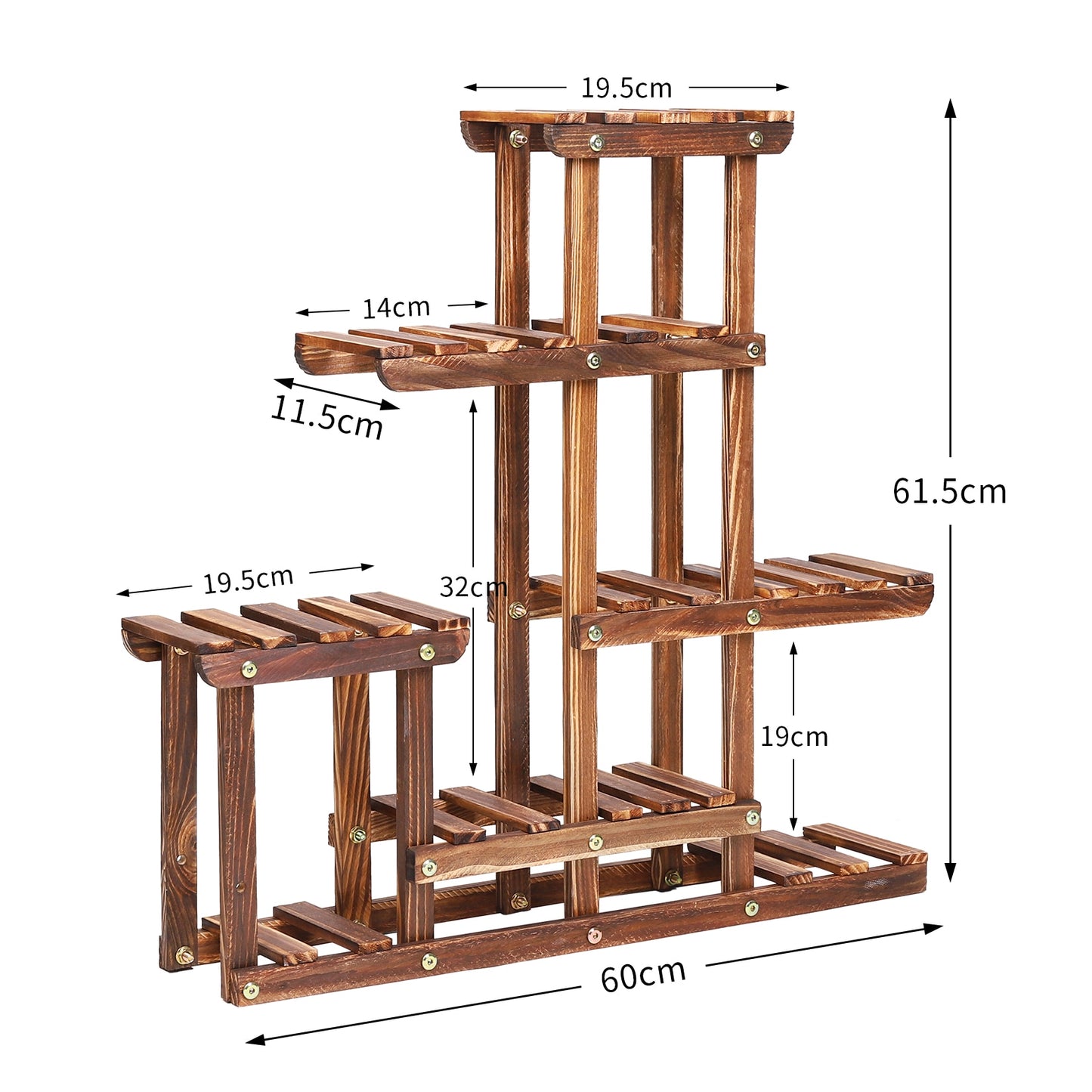 Solid Wood Plant Pot Stand for Indoor and Outdoor SKU 35003