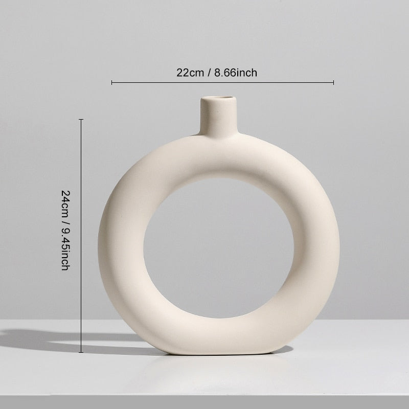 Nordic Ceramic Vases for Dried Flowers