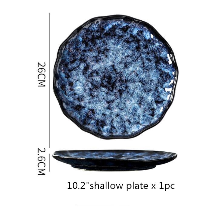 Premium Blue Stoneware Ceramic Dinnerware SKU 70085