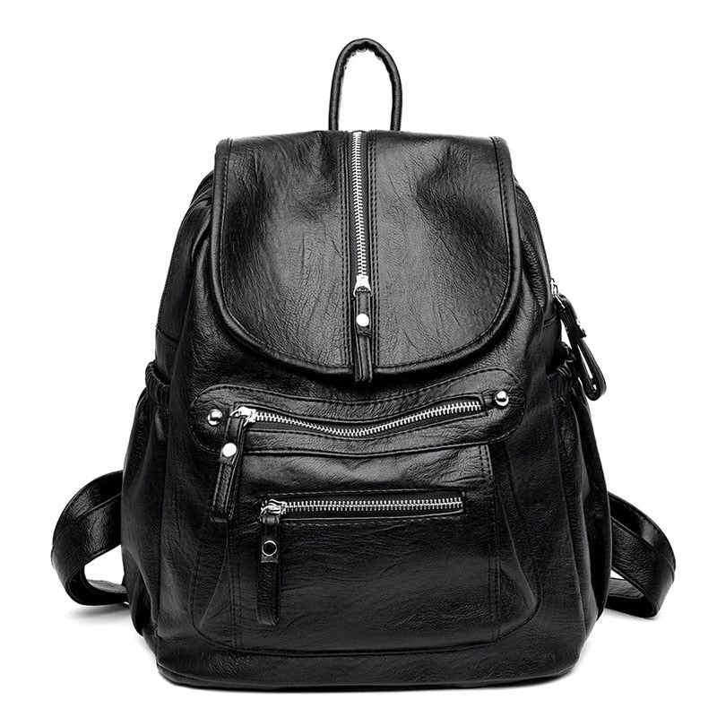 Cute Bookbag Leather Backpack Purse for Women 82036