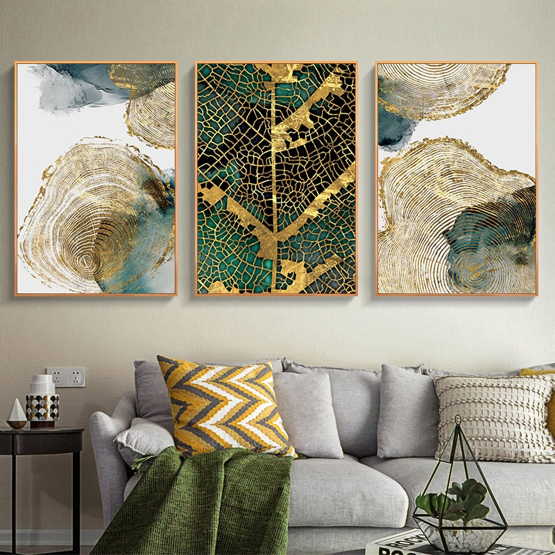 Trunk and Leaf Art Print on Canvas