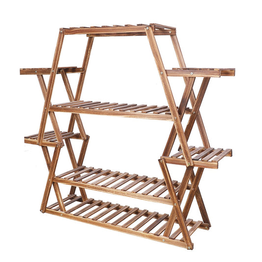 Solid Wood Plant Pot Stand for Indoor and Outdoor SKU 35012
