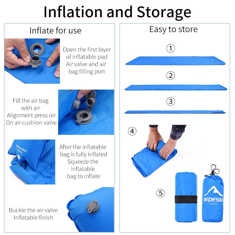 Outdoor Camping Inflatable Sleeping Pad