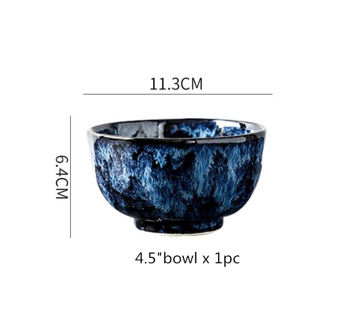 Premium Blue Stoneware Ceramic Dinnerware SKU 70085