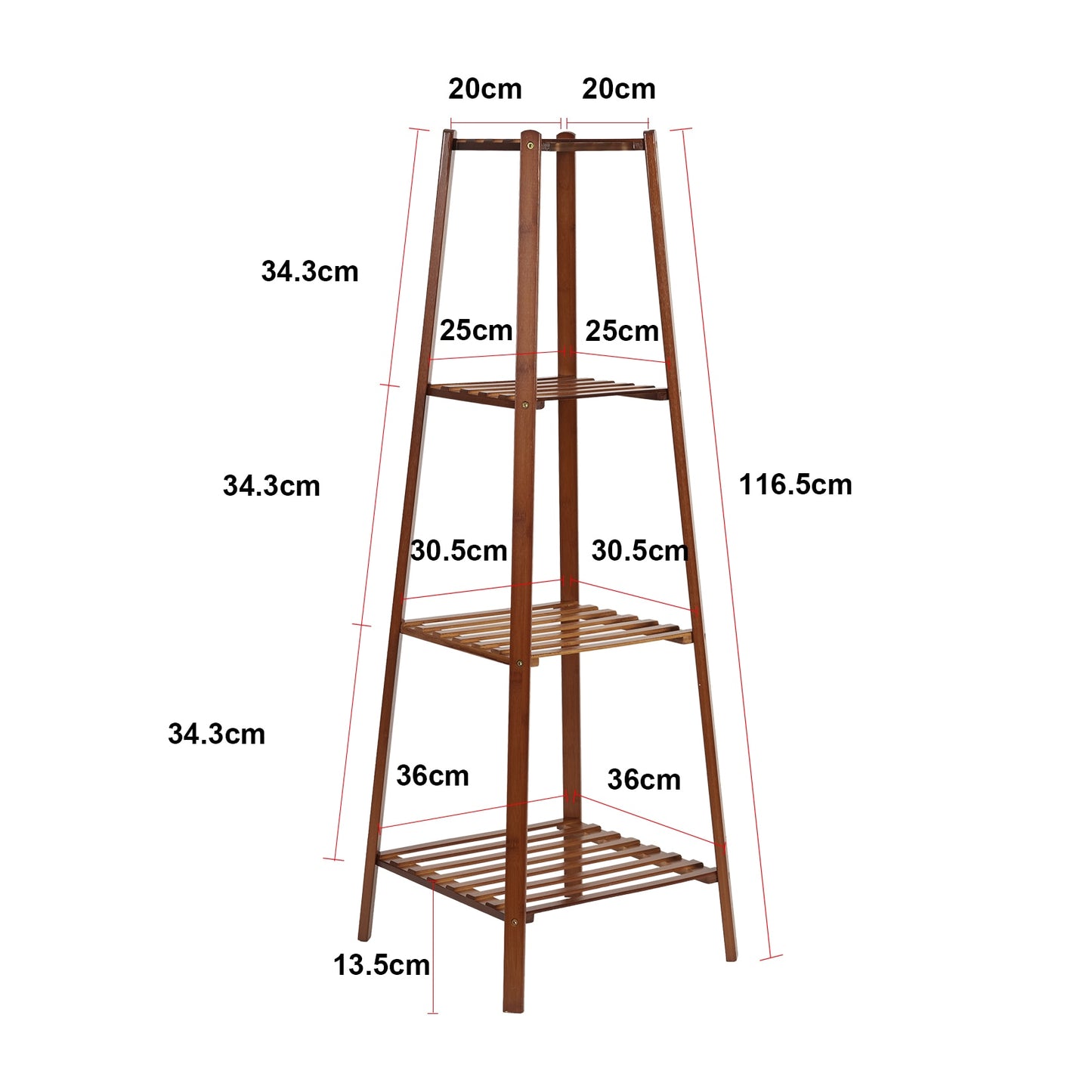 Solid Wood Plant Pot Stand for Indoor and Outdoor SKU 35011
