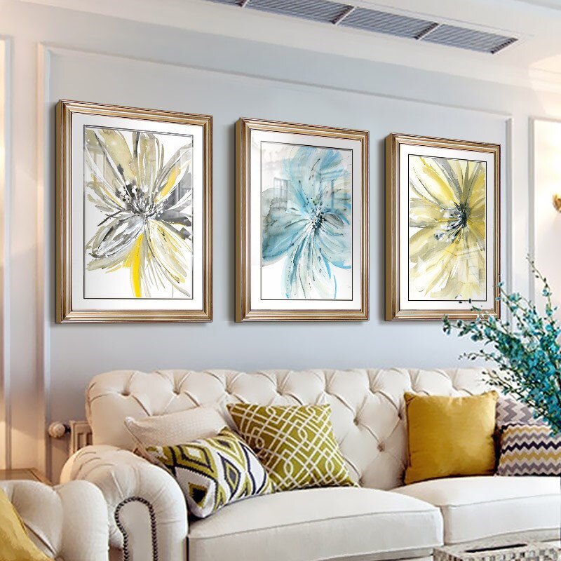 Watercolor Flower Art Print on Canvas