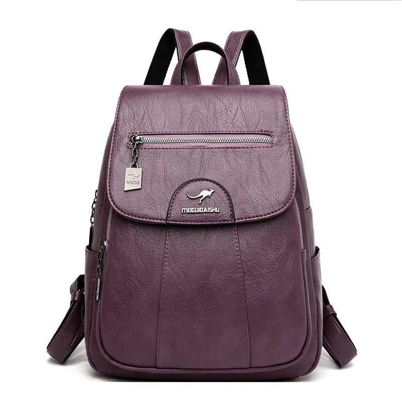 Cute Bookbag Leather Backpack Purse for Women 82033