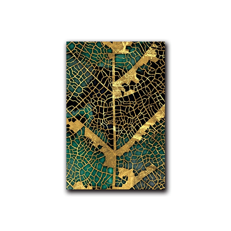 Trunk and Leaf Art Print on Canvas