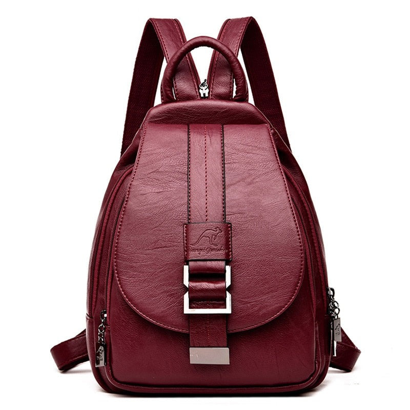 cute red leather backpacks Cute Bookbag PU Leather Backpack Purse for Women 82035 – Unity Refresh