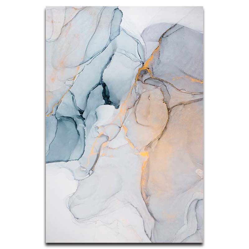 Abstract Watercolor Art Print on Canvas