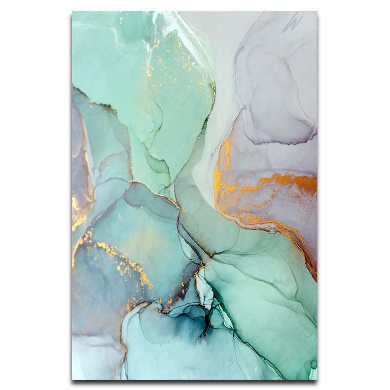 Abstract Watercolor Art Print on Canvas