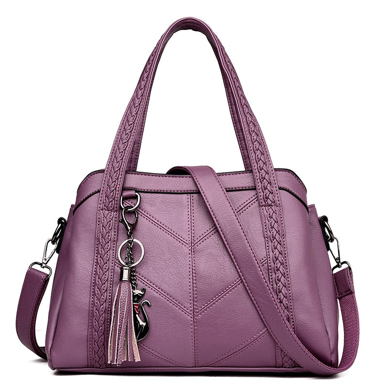 Leather Shoulder Purse Handbag for Women 83004