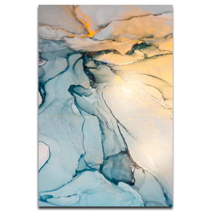 Abstract Watercolor Art Print on Canvas