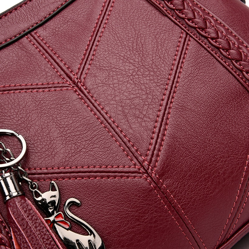 Leather Shoulder Purse Handbag for Women 83004