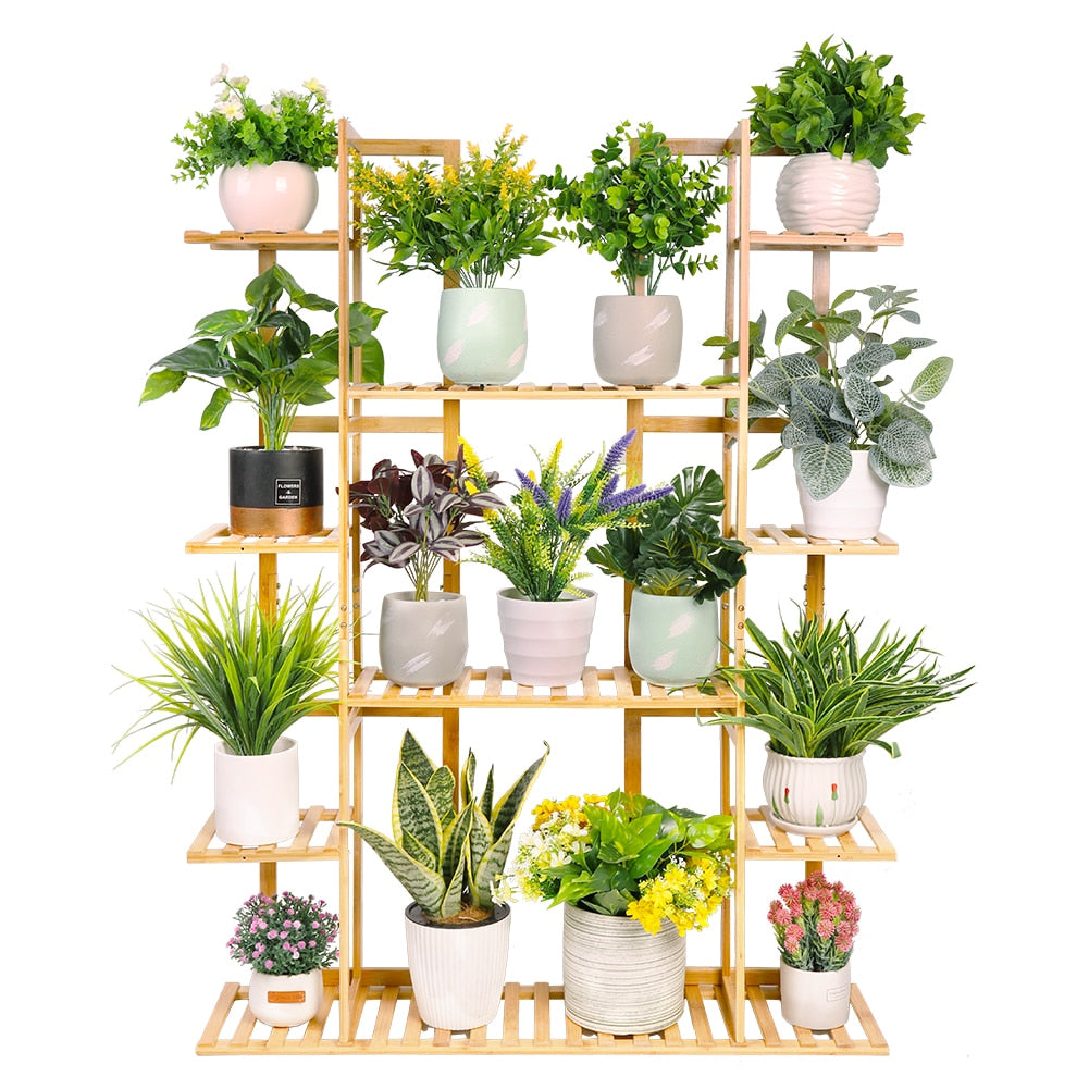 Bamboo Plant Pot Stand for Indoor and Outdoor SKU 35008