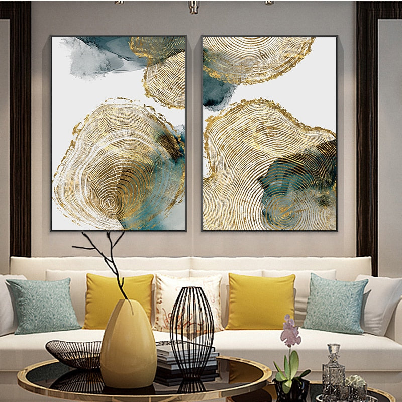 Trunk and Leaf Art Print on Canvas