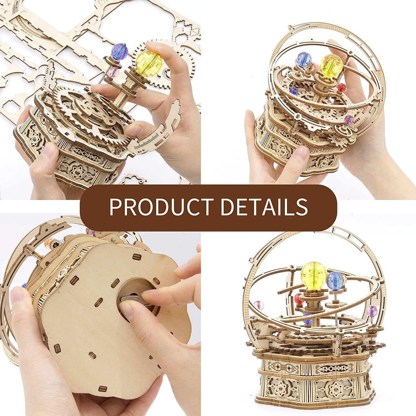 3D Puzzle DIY Wooden Model Music Box