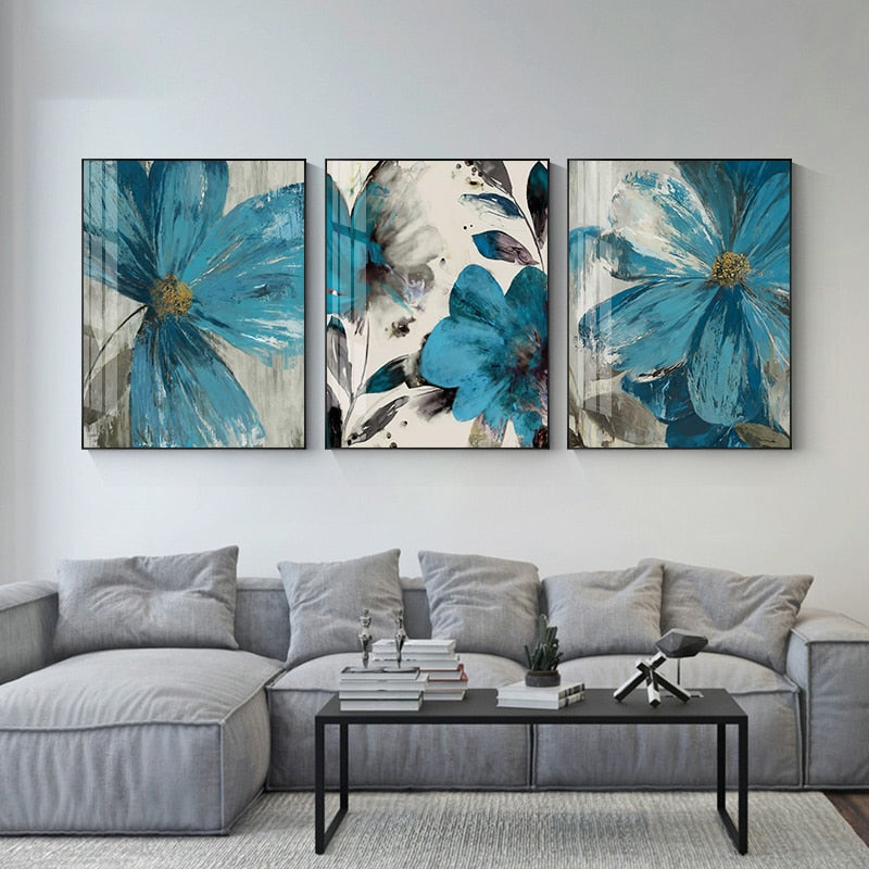 Blue Dreams in Summer Art Print on Canvas