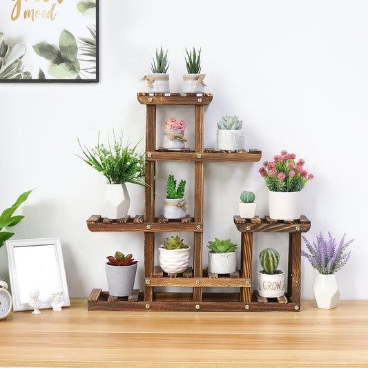 Solid Wood Plant Pot Stand for Indoor and Outdoor SKU 35003