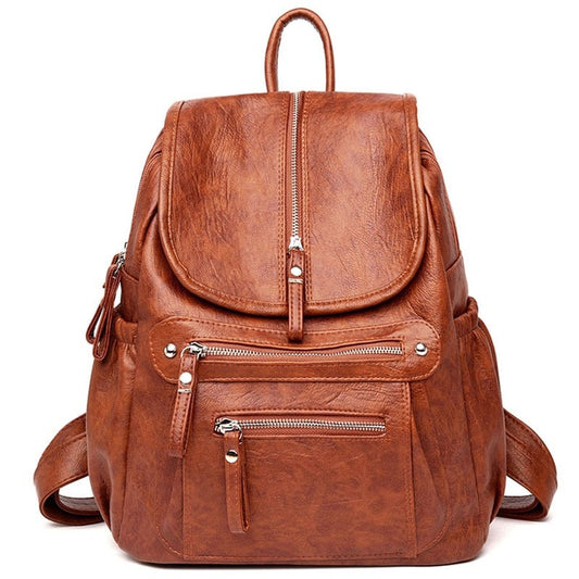 Cute Bookbag Leather Backpack Purse for Women 82036