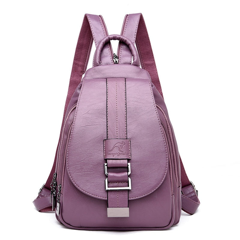 Cute Bookbag Leather Backpack Purse for Women 82035