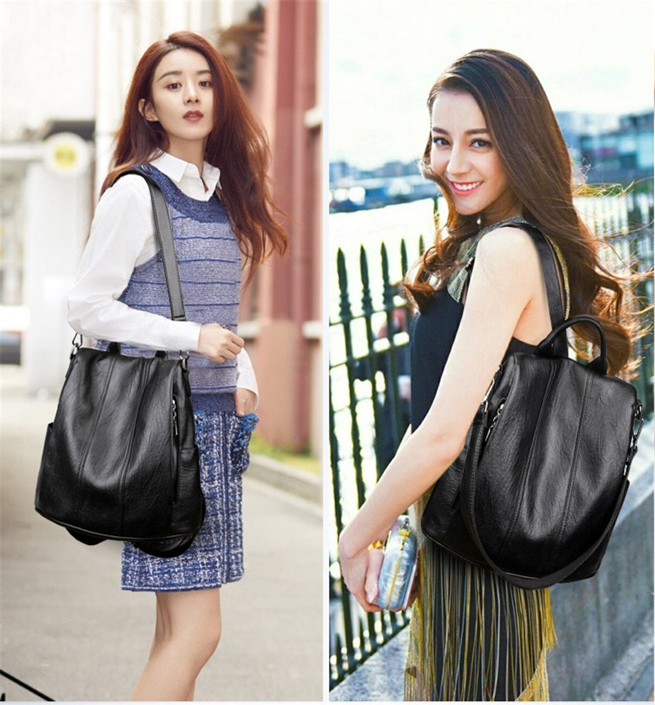 Cute Bookbag Leather Backpack Purse for Women 82037