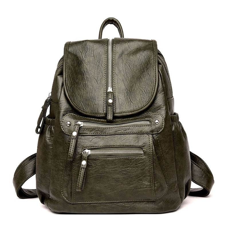 Cute Bookbag Leather Backpack Purse for Women 82036