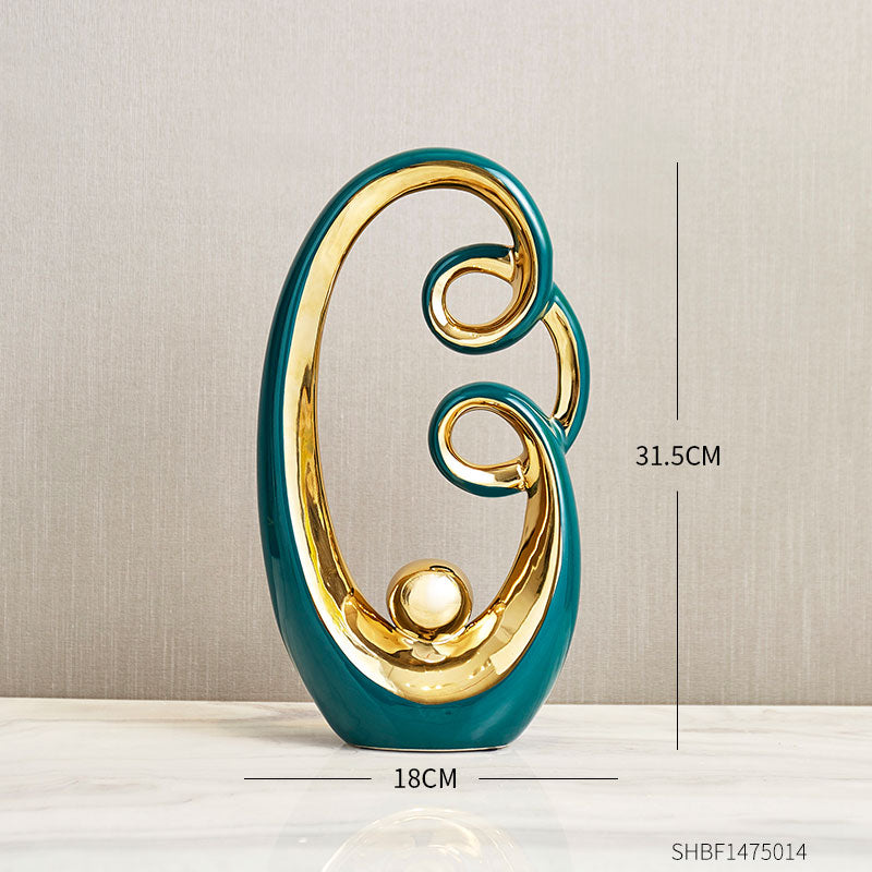 Ceramic Modern Style Art Abstract Statue