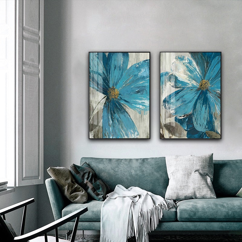 Blue Dreams in Summer Art Print on Canvas