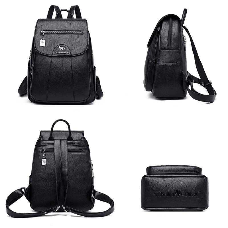 Cute Bookbag Leather Backpack Purse for Women 82033