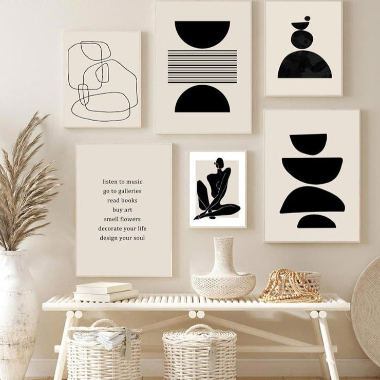 Abstract Bohemian Art Print on Canvas 31034