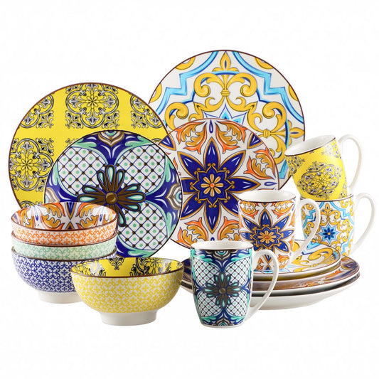 Stoneware Ceramic Dinnerware Set 16 32 48 PC 70013