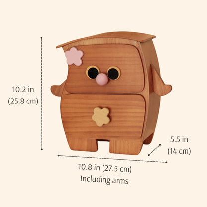 Creative Wooden Jewelry Box Organizer with Drawers SKU 21188