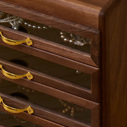 Large Wooden Jewelry Organizer with Drawers SKU 21146