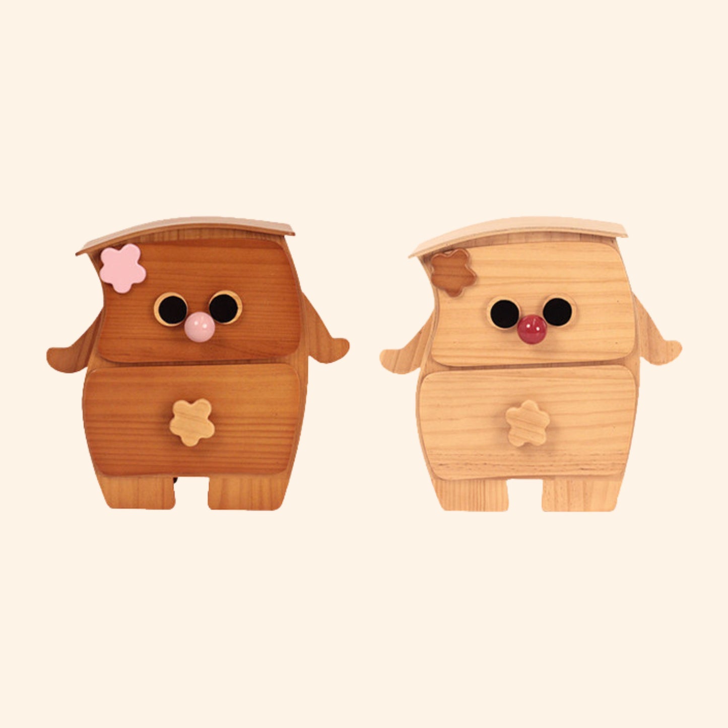 Creative Wooden Jewelry Box Organizer with Drawers SKU 21188