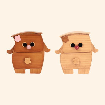 Creative Wooden Jewelry Box Organizer with Drawers SKU 21188