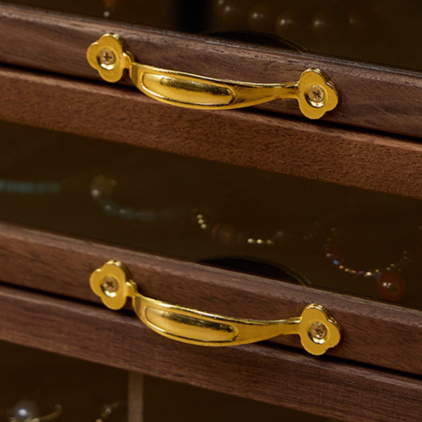 Large Wooden Jewelry Organizer with Drawers SKU 21146