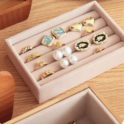 Creative Wooden Jewelry Box Organizer with Drawers SKU 21188