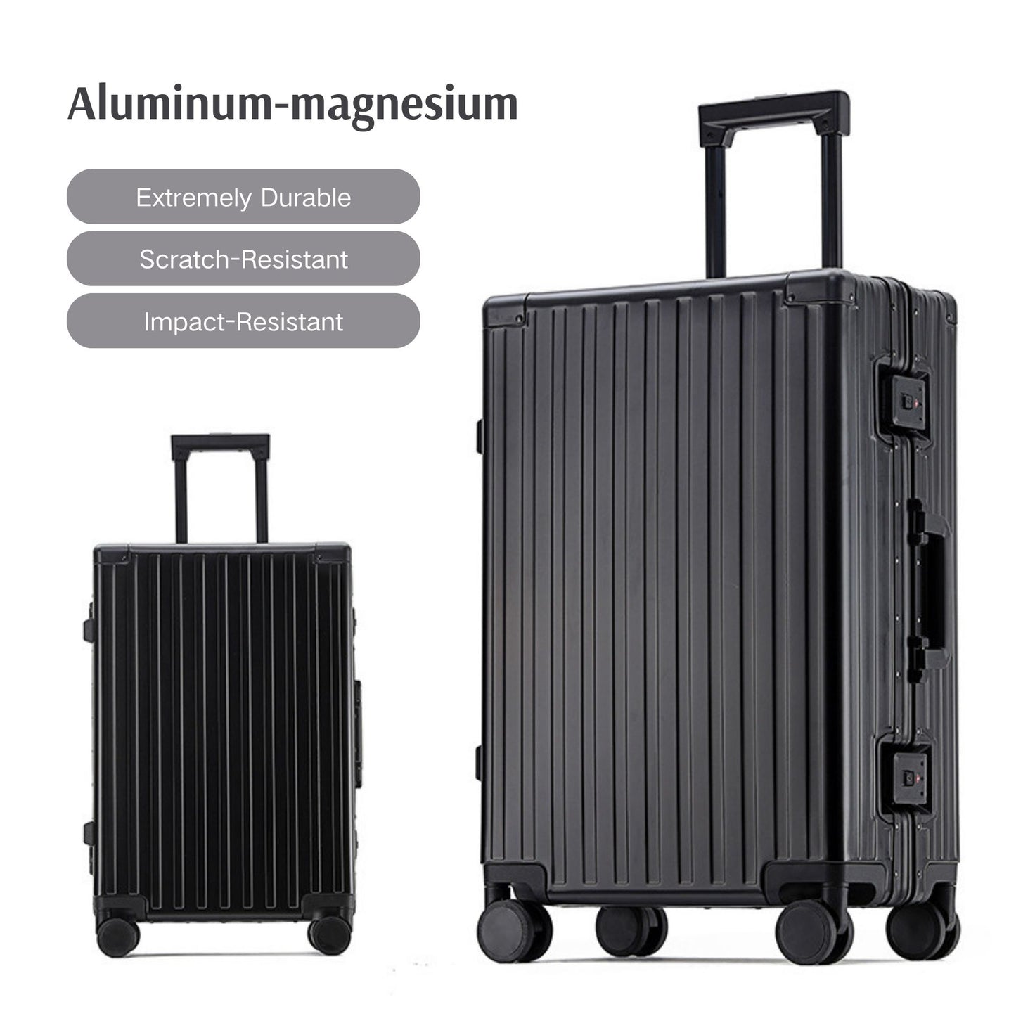 Aluminum Carry-On and Checked Luggage 20/24 Inch SKU 85008