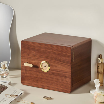 Walnut Veneer Wooden Jewelry Box with Drawers SKU 21110