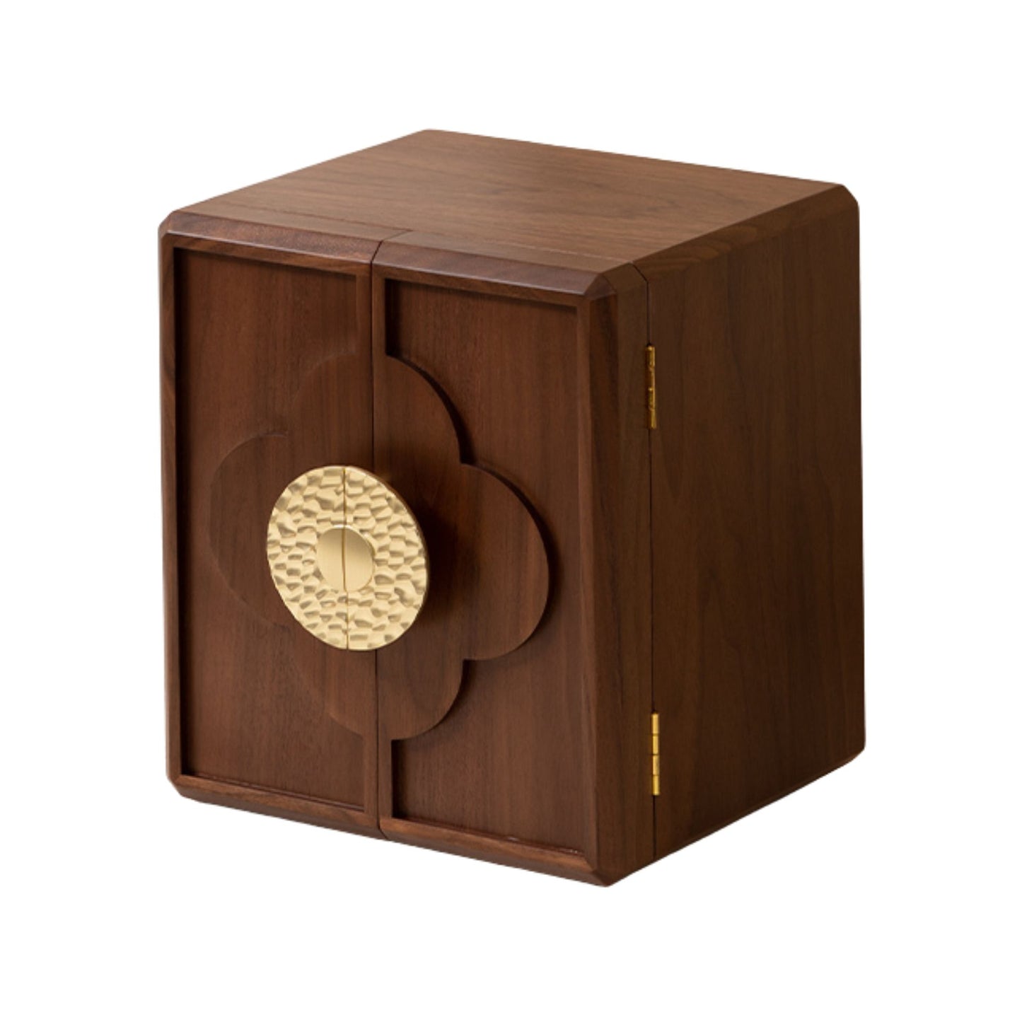 Walnut Wood Veneer Jewelry Box with Drawers SKU 21111