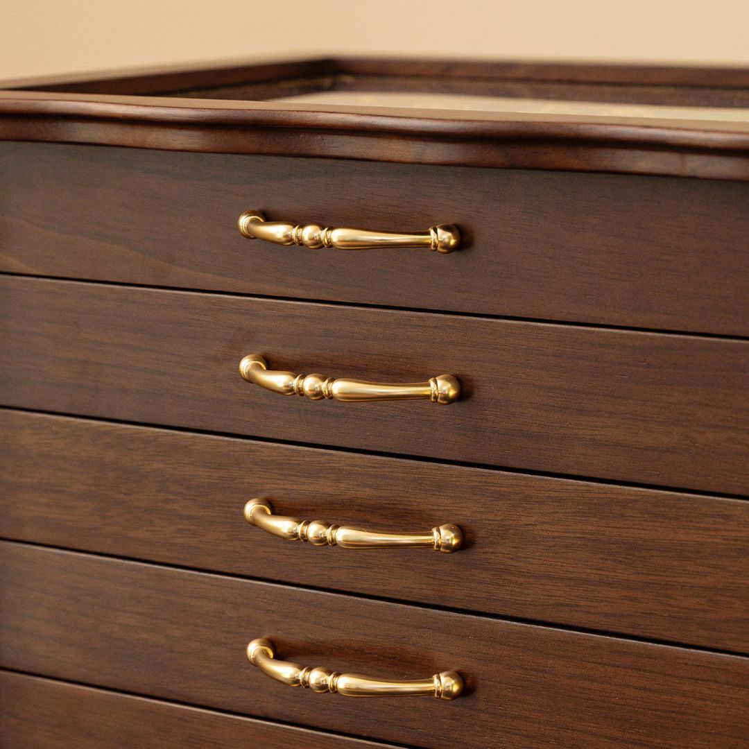 Large Wooden Jewelry Box Organizer with Drawers SKU 21157