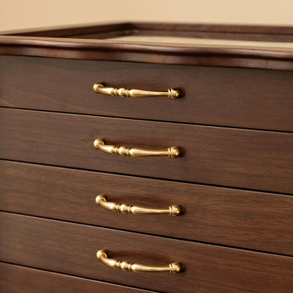 Large Wooden Jewelry Box Organizer with Drawers SKU 21157