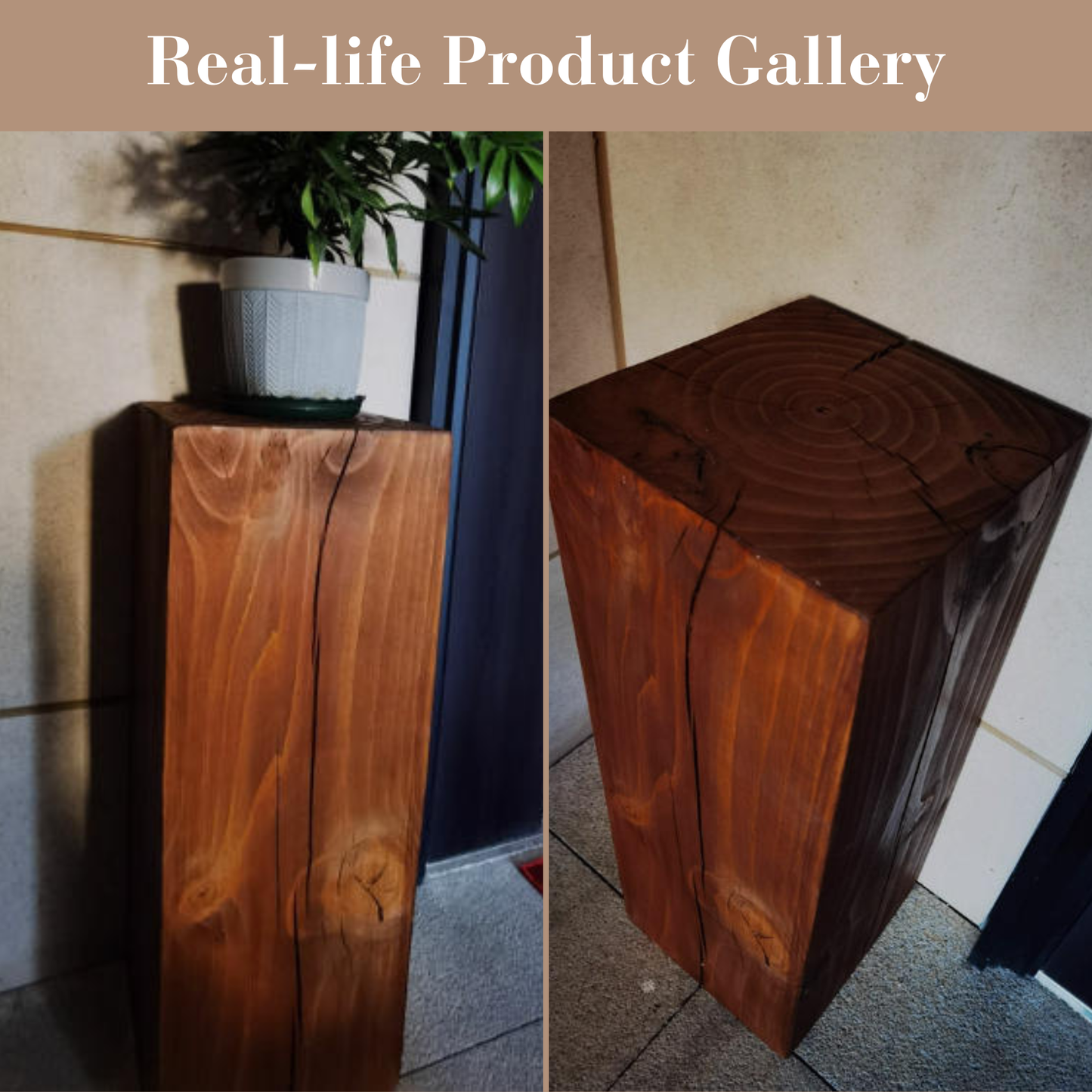 Solid Wood Pedestals Stand Riser SKU 10025