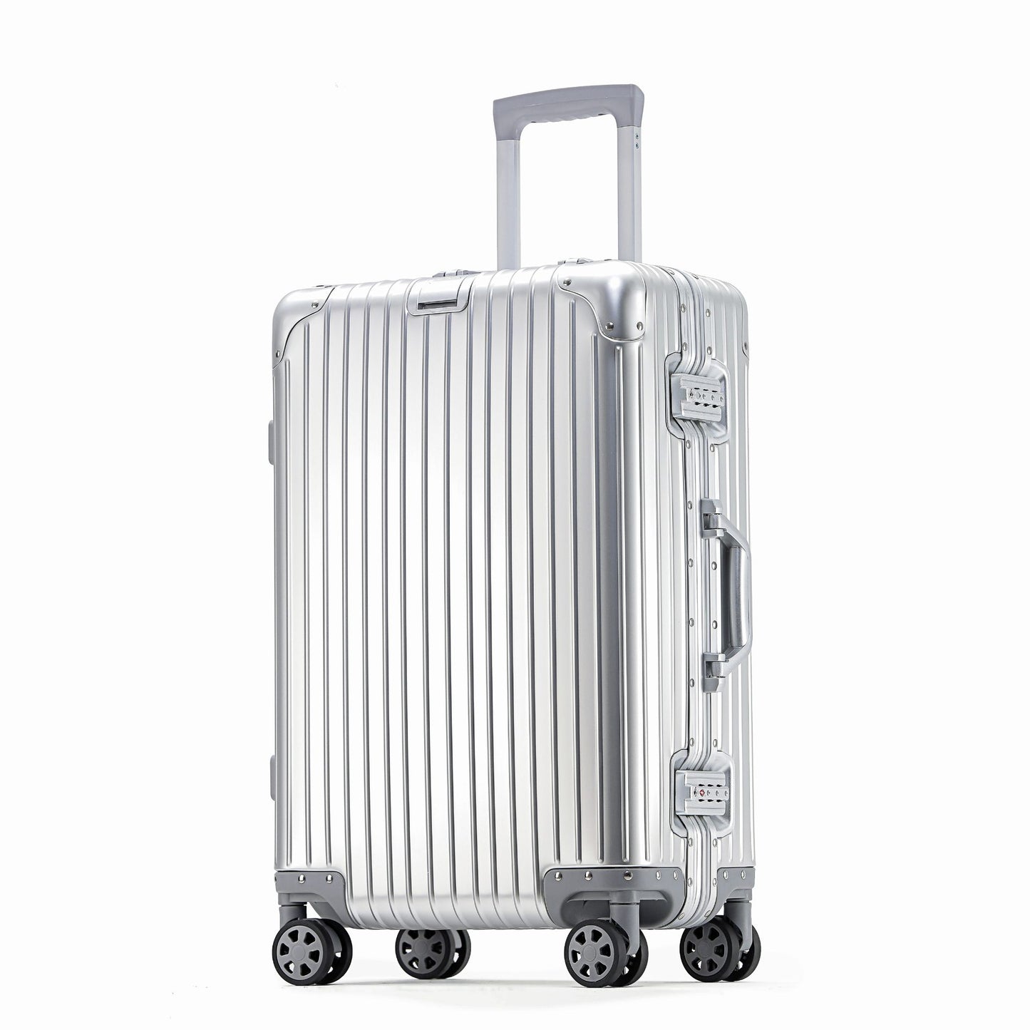 Aluminum Carry-On and Checked Luggage with Spinner Wheels SKU 85009